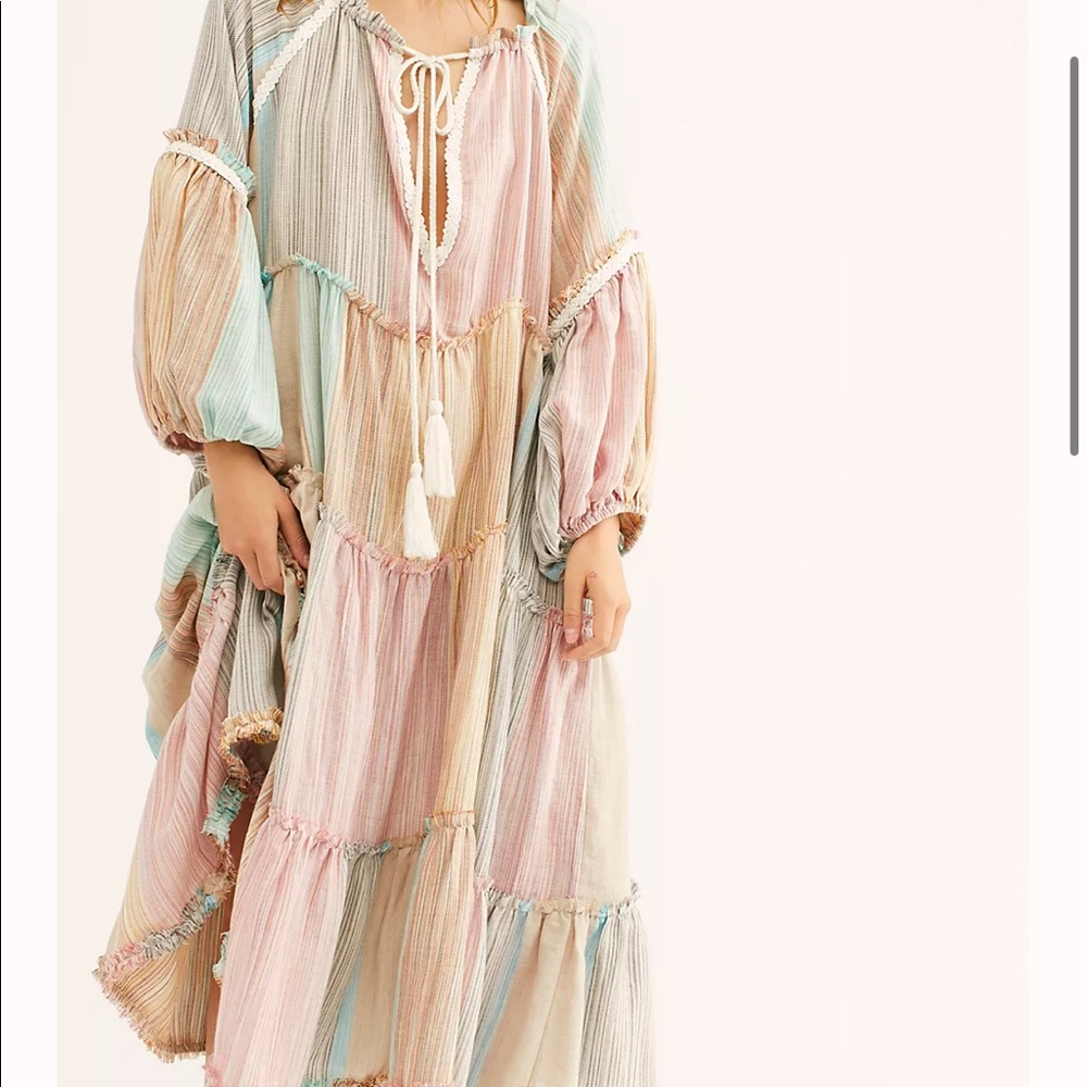 ISO free people x angie smith in the moment midi dress rainbow ISO DO NOT BUY
